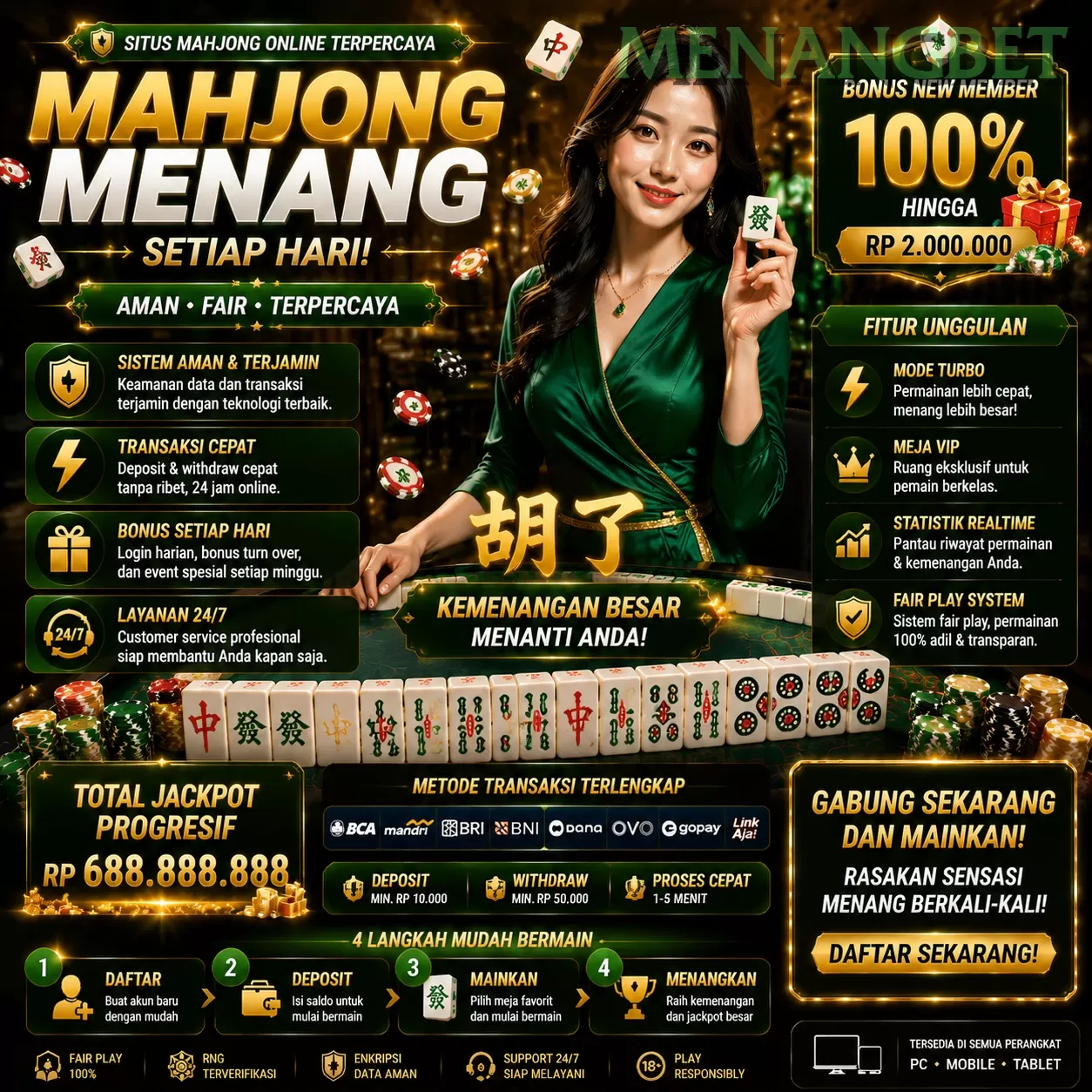 Main menangbetrekening168q Menang Jackpot Besar