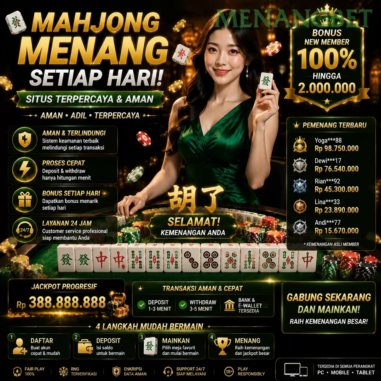 WELCOME BONUS NEW MEMBER 50_ promotion image